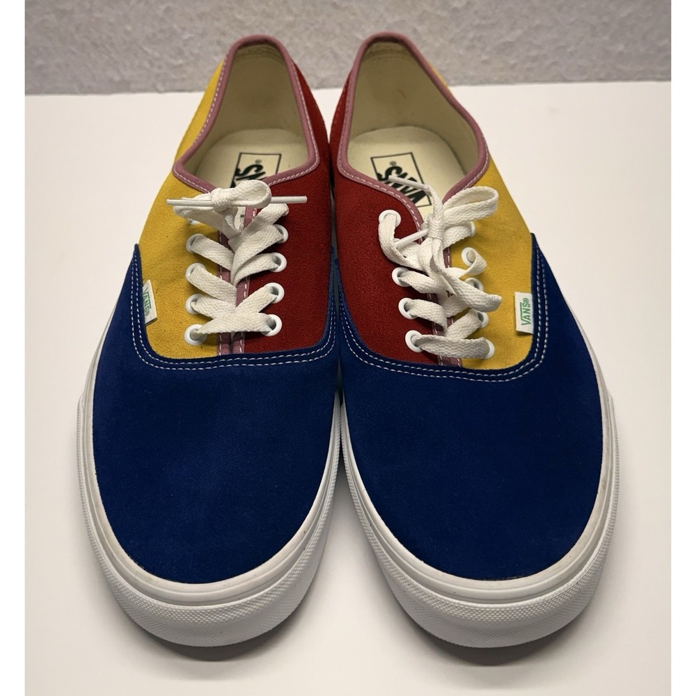 Vans Authentic Sunshine Multi Color Block Suede Men's Size 13 VN0A2Z5IWNY